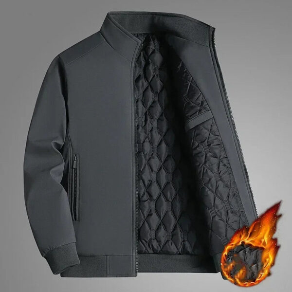Plus Size Winter Jacket - Waterproof Thick Stand Collar Coat for Men | Warm Casual Outerwear