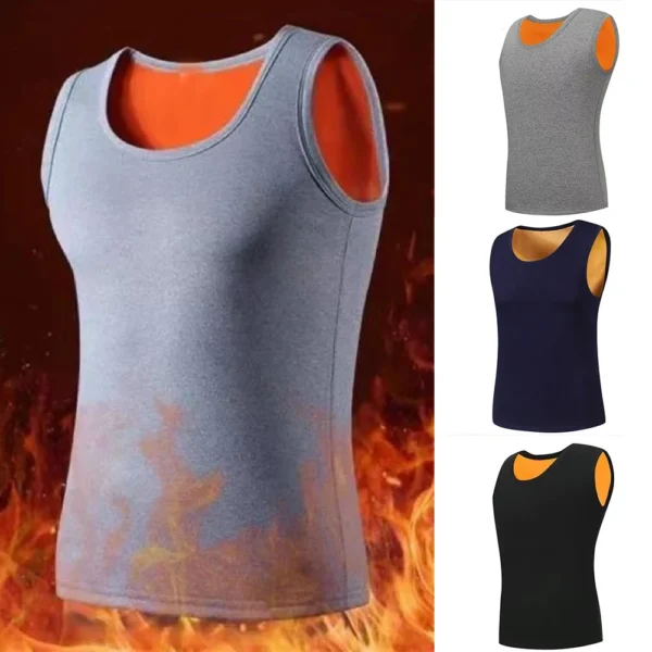 Men's Thermal Underwear Large Size Tank Top Winter Shaping Male Vest Comfortable With Velvet Boy Teenagers Keep Warm Undershirt