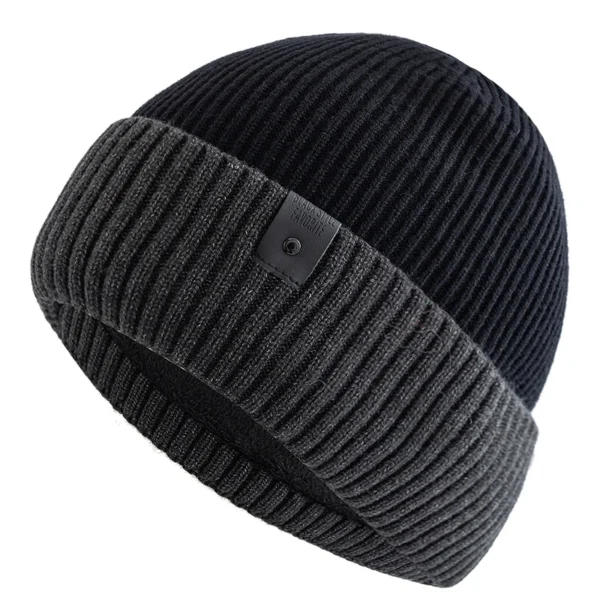 New Unisex Winter Hat Fleece Lined Warm Cap Stylish Soft Beanie Hat For Men Women Outdoor Thicken Ski Sports Knitted Hat