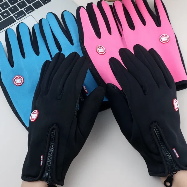 Mountaineering Gloves for Winter Outdoor Hiking and Cycling Men's Warm and Non Slip Touch Screen Gloves for Mountain Climbing