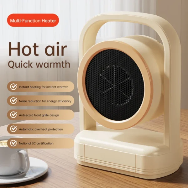 Desktop Heater Electric Heater Hot Air Blower Portable Heater Mini Energy Saving for Office Room Dormitory Home Appliance Warmer