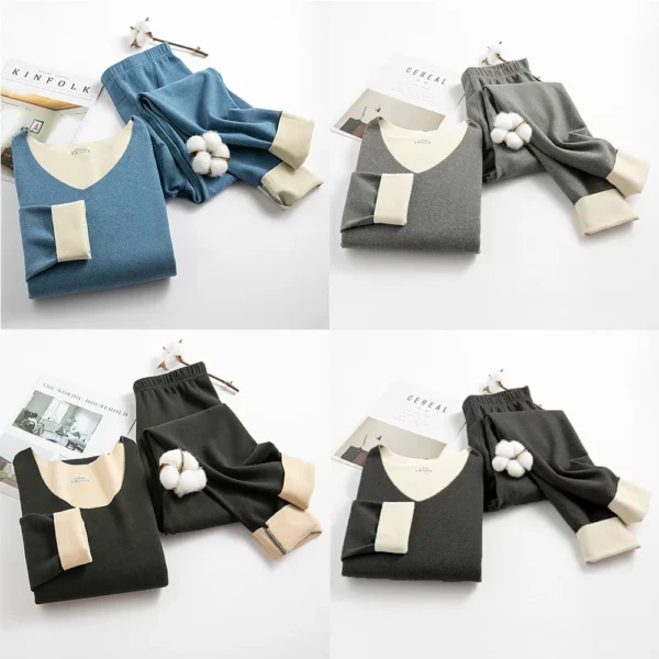 Autumn Winter Thermal Underwear Long Johns Men's Keep Warm Tops + Pants Set Teenagers Pajama Thermo Undershirts Warmer Clothes